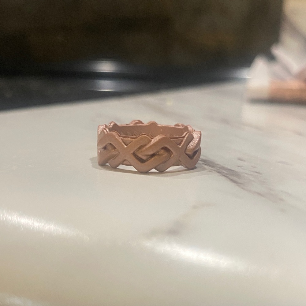 RINFIT Rose Gold Knot Silicone Ring